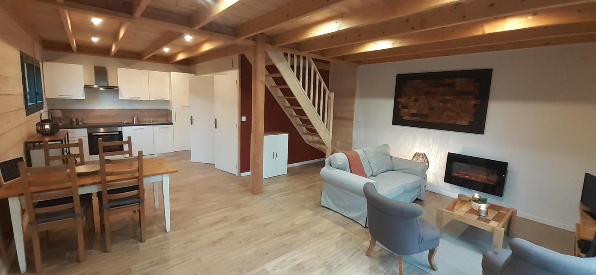 Chalets De Pont Cob Avec Spa Gouezec Exterior photo